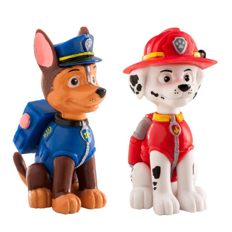 Figuras para Bolo Marshall e Chase - Patrulha Pata