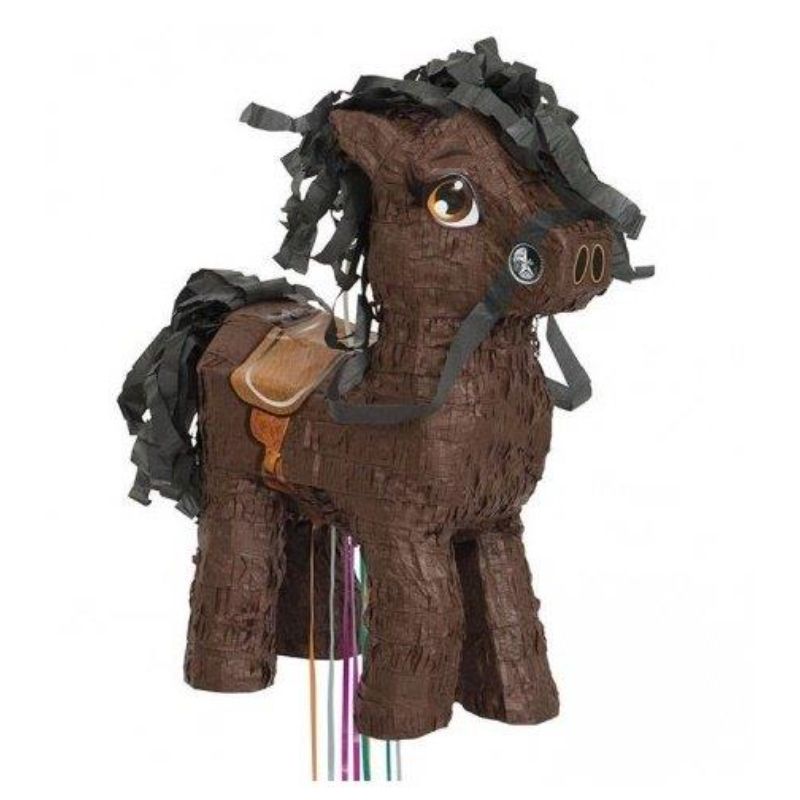 Pinhata Cavalo Castanho Fitas