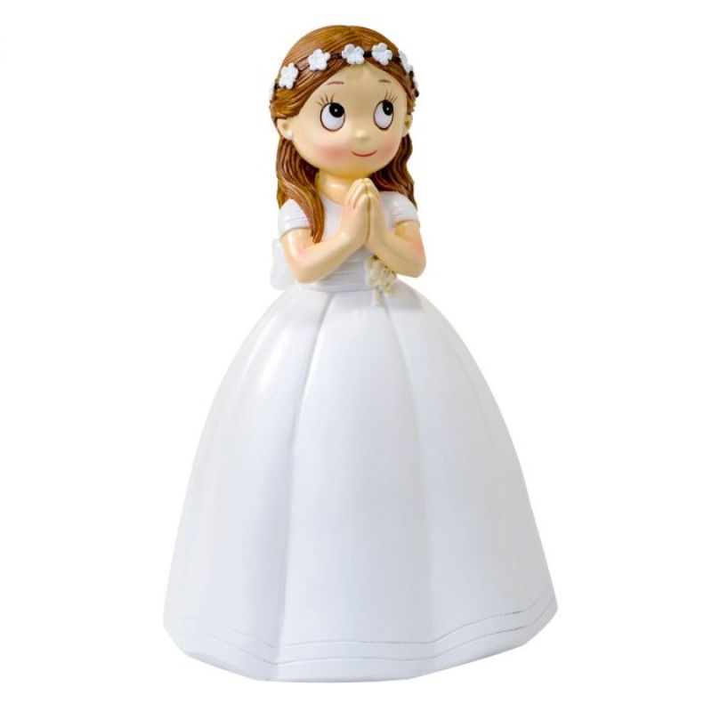 Figura para Bolo Menina coroa flores
