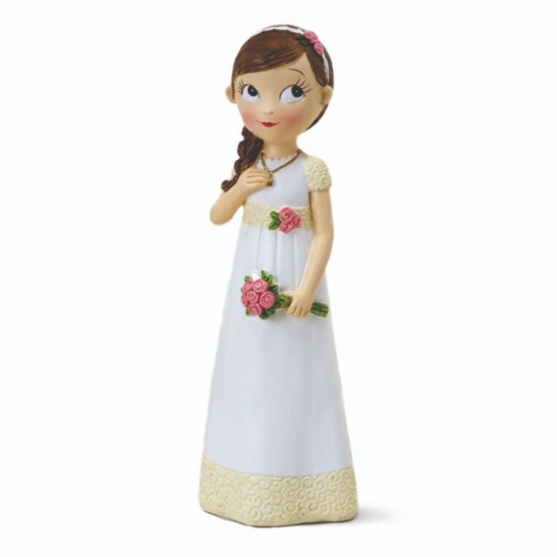 Figura para Bolo Menina Vestido Romantico