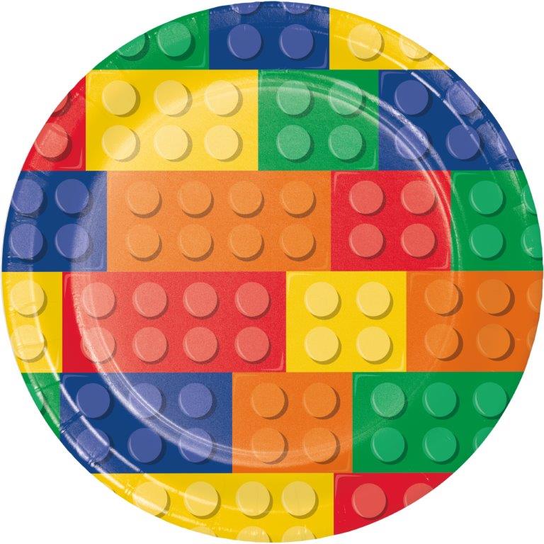 Pratos redondos Lego